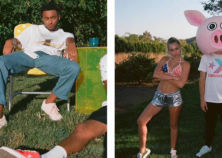 Майли Сайрус, Мэйси Уильямс и фрешмен Amine снялись в новом шоу Converse