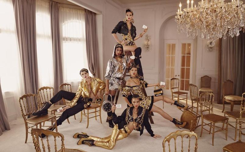 H&M X Moschino collection campaign, photographed by Steven Meisel.