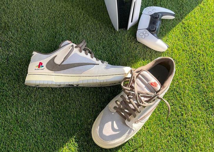 Первый взгляд: Кроссовки Nike Dunk Low от Трэвиса Скотта и PlayStation