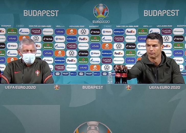 Ronaldo-UEFA--dtf-magazine (1) УЕФА запретил футболистам передвигать бутылки спонсоров