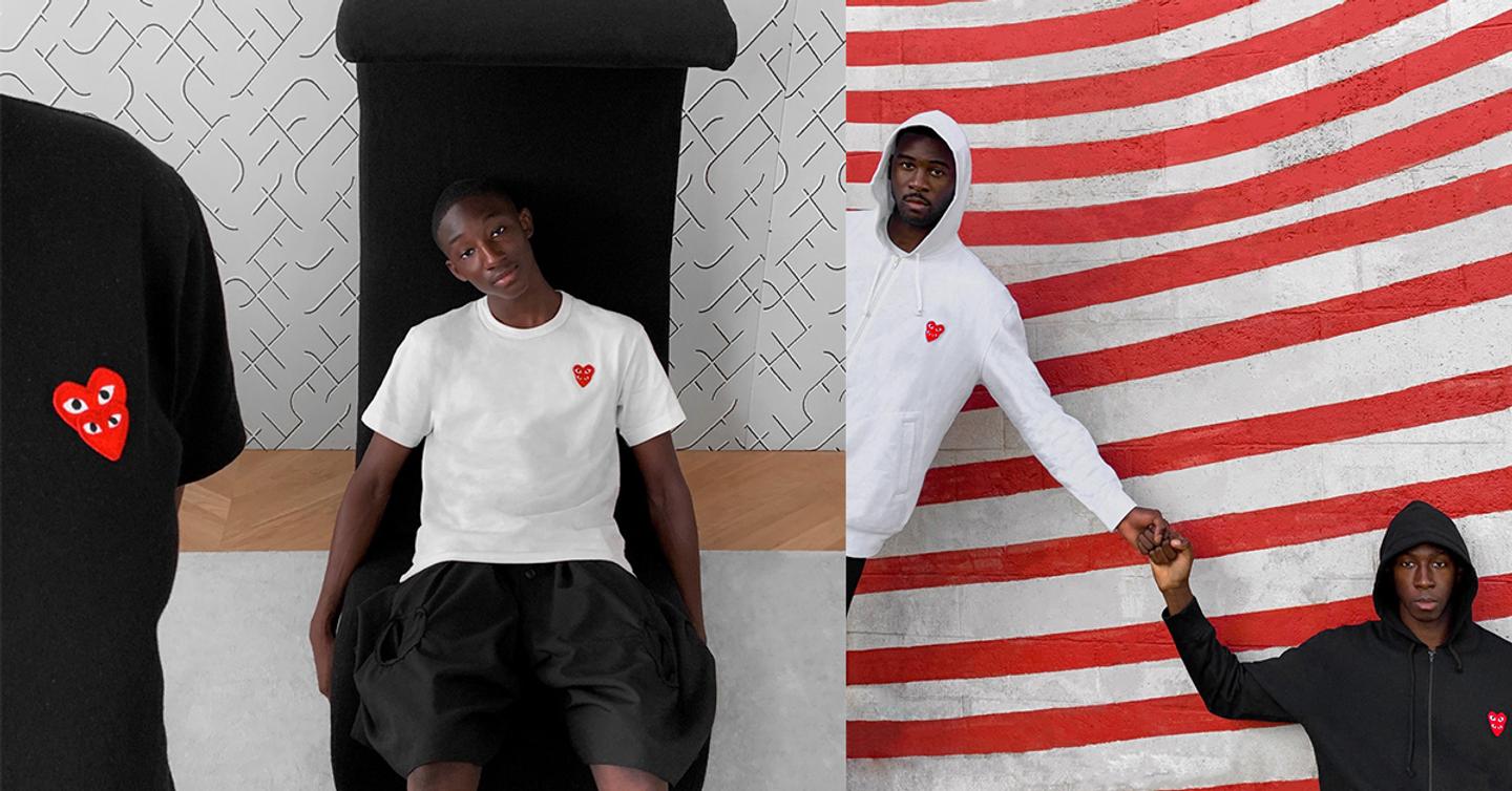 Comme des Garçons обновил логотип сердца в новой коллекции PLAY