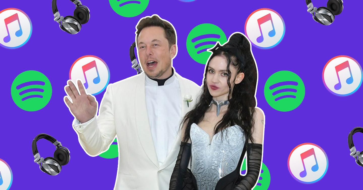 grimes-musk Прослушивания Grimes выросли в 24 раза после появления с Илоном Маском