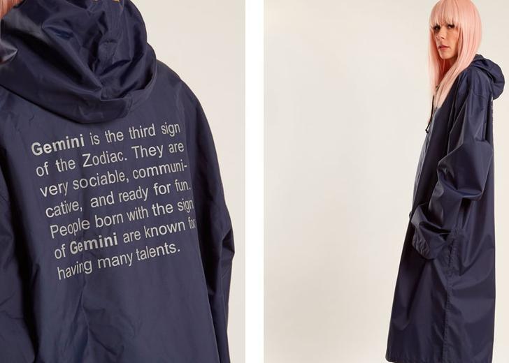 Vetements представил дождевики со знаками зодиака